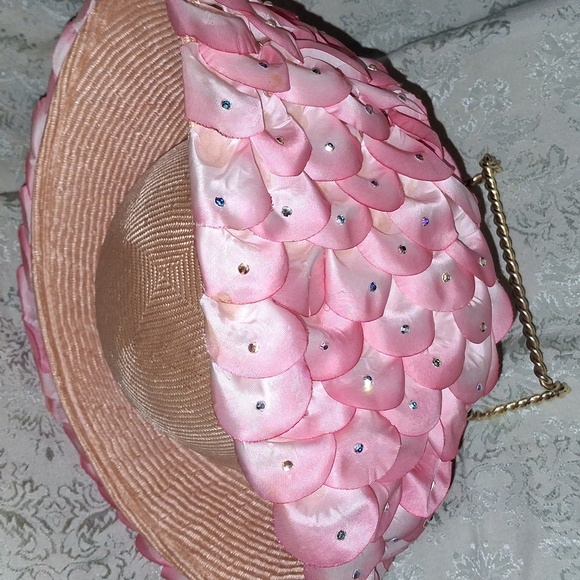 Vintage Jack McConnell Natural Straw Church Dress Hat